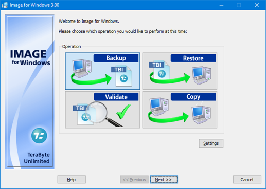 Affordable and reliable Windows drive image backup and restore solution. quick Screen Shot