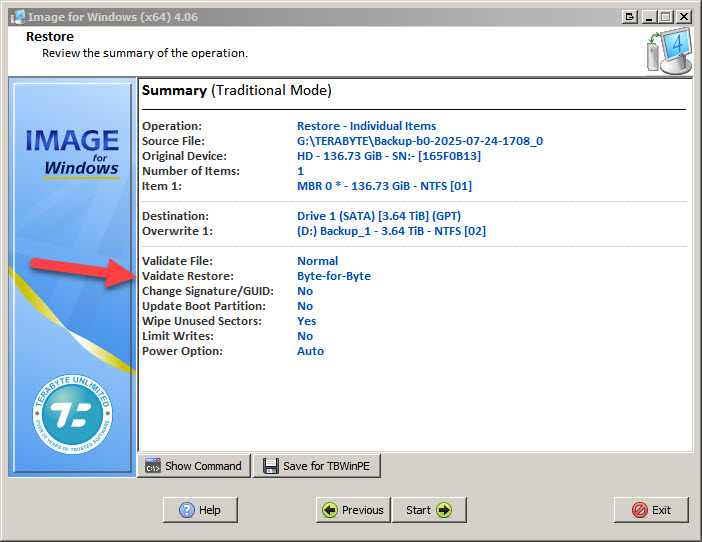 Validate Misspelt (RESTORE SUMMARY PAGE).jpg