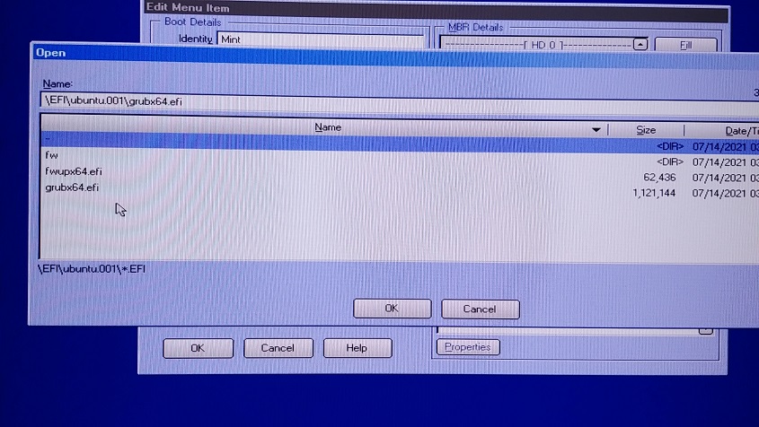 Boot File Location