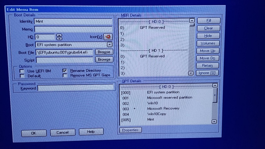 Edit Menu Item