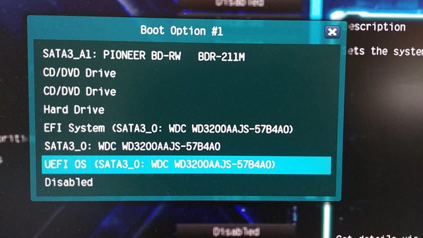 BIOS bootable drive