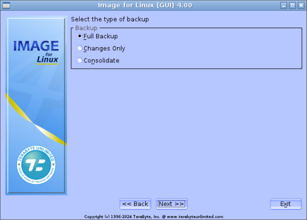 Linux Uiimages Image for Linux (GUI) Screen Shots - TeraByte Unlimited